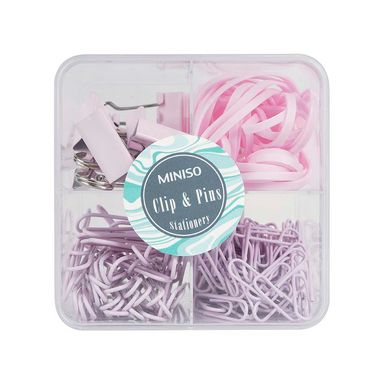 Set de suministros de oficina rosa -  Miniso