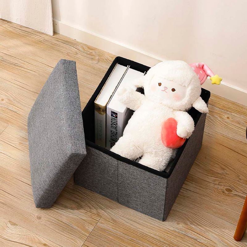 Taburete-de-almacenamiento-cuadrado-de-lino-gris-30-cm-Miniso-2-6283