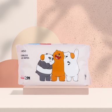 Toallas húmedas 80 pzas  -  We Bare Bears