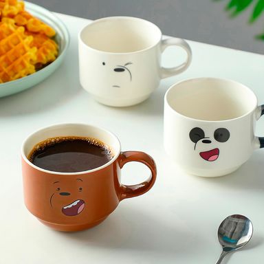 Mix de tazas de cerámica we bare bears collection 4.0 255 ML 3 pzas - We Bare Bears