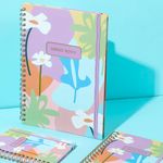 Libreta-con-espiral-A5-dazzling-world-banda-morada-100-hojas-Miniso-6-6893