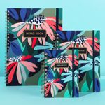 Libreta-con-espiral-A5-dazzling-world-banda-azul-obscuro-100-hojas-Miniso-5-6895