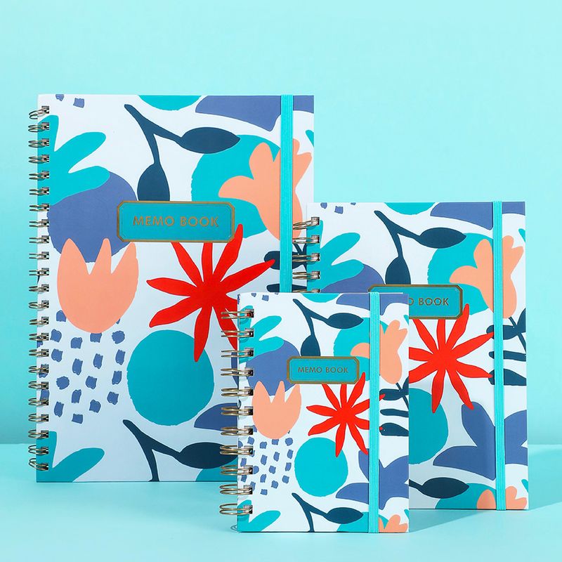 Libreta-con-espiral-A6-dazzling-world-banda-azul-claro-90-hojas-Miniso-5-6891