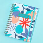 Libreta-con-espiral-A6-dazzling-world-banda-azul-claro-90-hojas-Miniso-6-6891