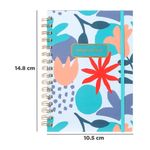 Libreta-con-espiral-A6-dazzling-world-banda-azul-claro-90-hojas-Miniso-7-6891