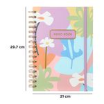 Libreta-con-espiral-A5-dazzling-world-banda-morada-100-hojas-Miniso-7-6893