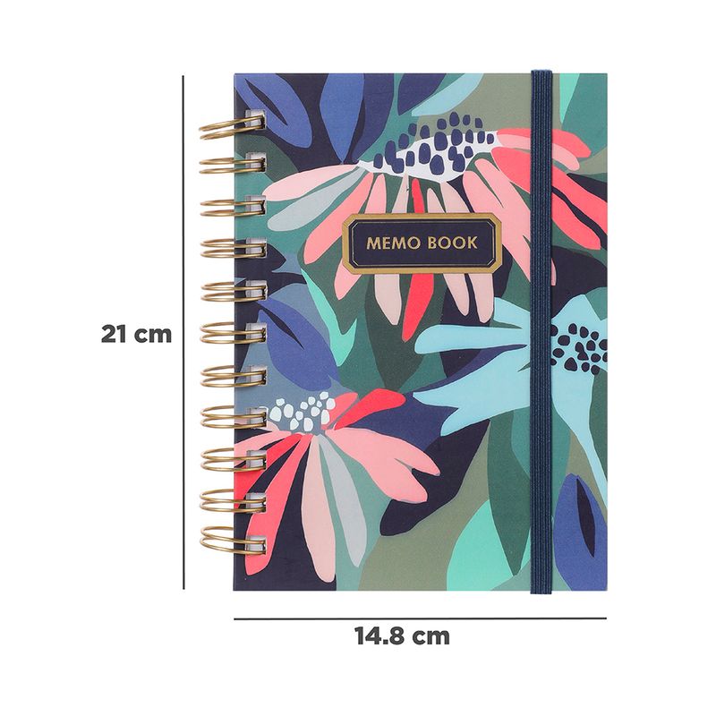 Libreta-con-espiral-A5-dazzling-world-banda-azul-obscuro-100-hojas-Miniso-7-6895