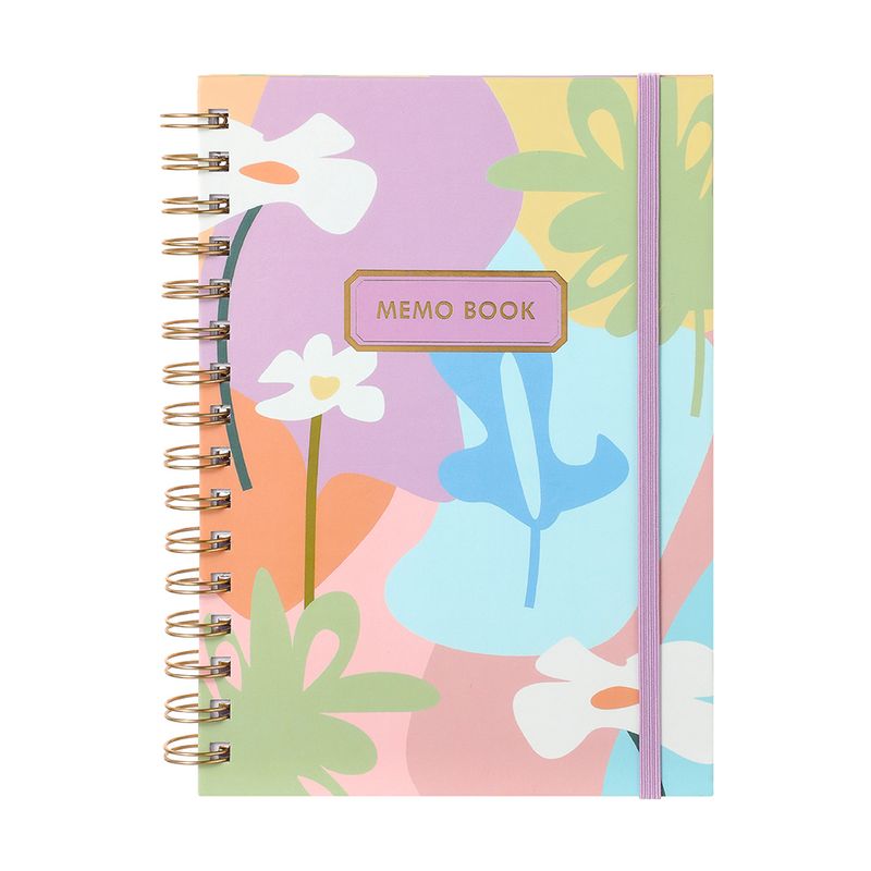 Libreta-con-espiral-A5-dazzling-world-banda-morada-100-hojas-Miniso-1-6893