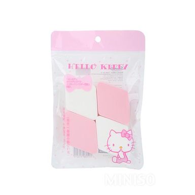 Paquete de esponjas para maquillaje cuadrada sanrio hello kitty 4 pzs - Sanrio