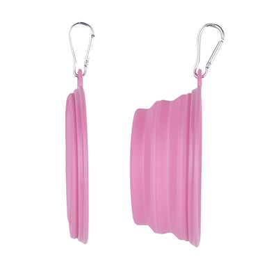 Tazón plegable portátil de mascota pet series grande rosa -  Miniso