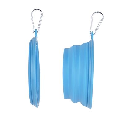 Tazón plegable portátil de mascota pet series grande azul -  Miniso