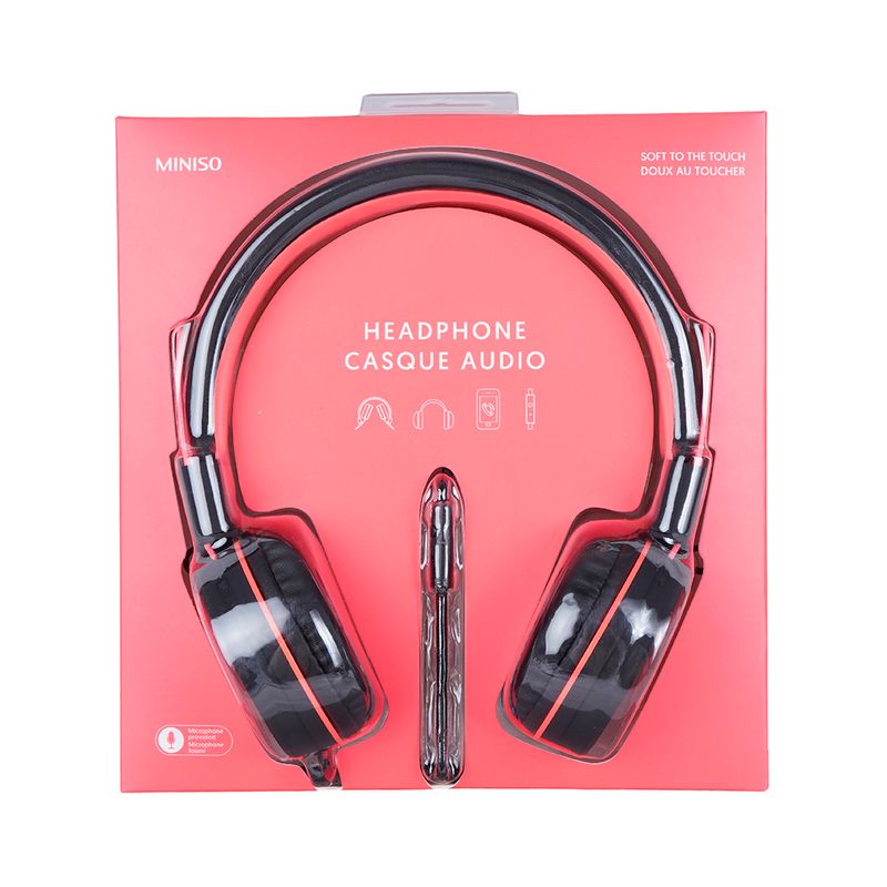 Aud-fonos-de-diadema-de-cable-naranja-negro-Miniso-9-4904