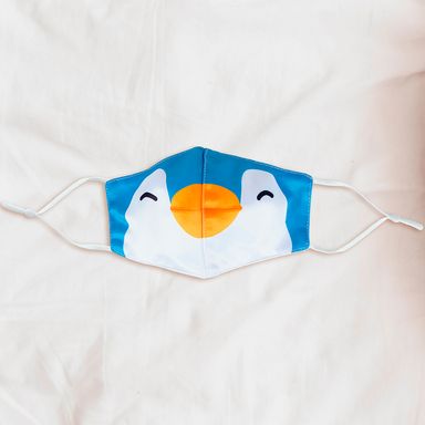 Cubrebocas con estampado de dibujos animados pingüino -  Miniso
