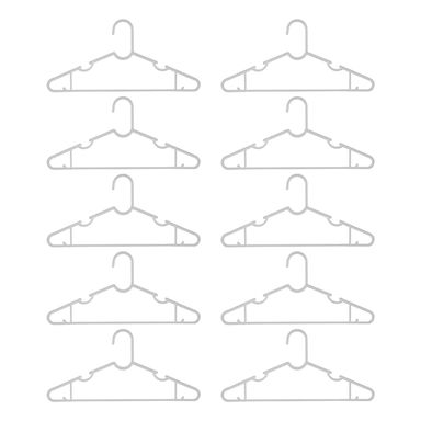 Paquete de ganchos simple para ropa gris 10 pzas -  Miniso