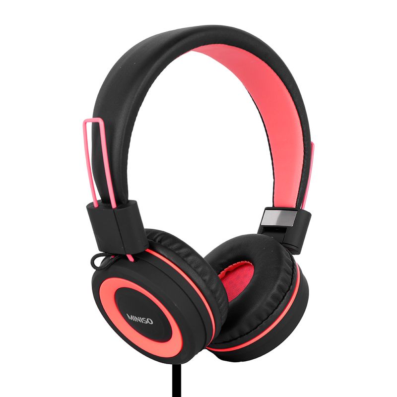 Aud-fonos-de-diadema-de-cable-naranja-negro-Miniso-1-4904