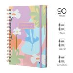 Libreta-con-espiral-A6-dazzling-world-banda-morada-90-hojas-Miniso-3-6890