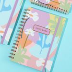 Libreta-con-espiral-A6-dazzling-world-banda-morada-90-hojas-Miniso-5-6890