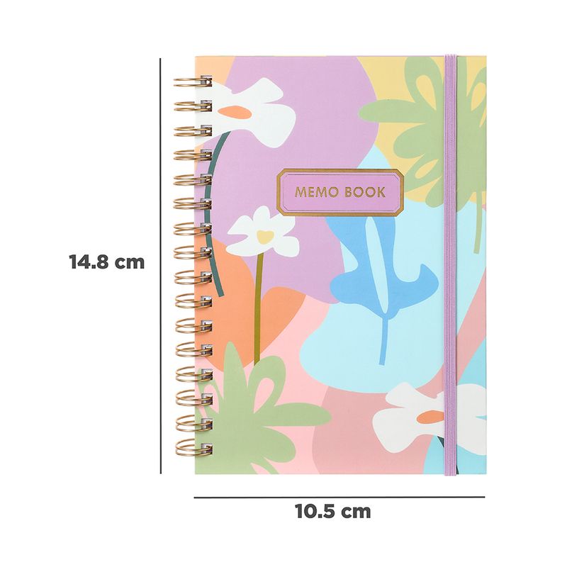 Libreta-con-espiral-A6-dazzling-world-banda-morada-90-hojas-Miniso-6-6890