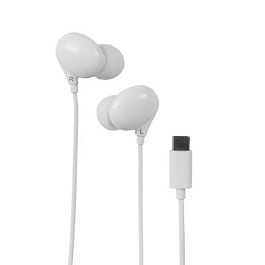 Audífonos con cable con micrófono tipo c modelo w10107 blanco -  Miniso