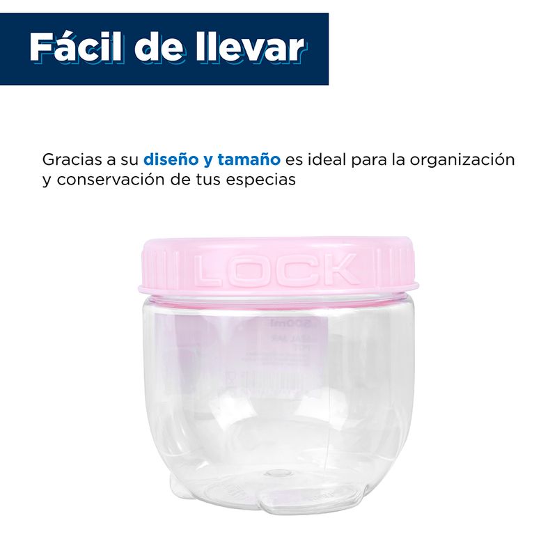 Tarro-de-almacenamiento-con-tapa-500-ml-rosa-Miniso-6-3786