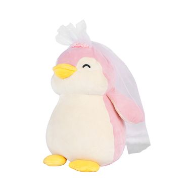 Peluche de pingüino rosa grande - Miniso