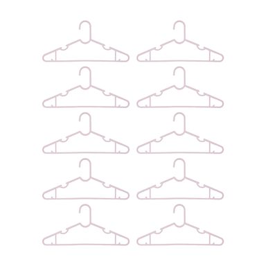 Paquete de ganchos simple para ropa rosa 10 pzas -  Miniso