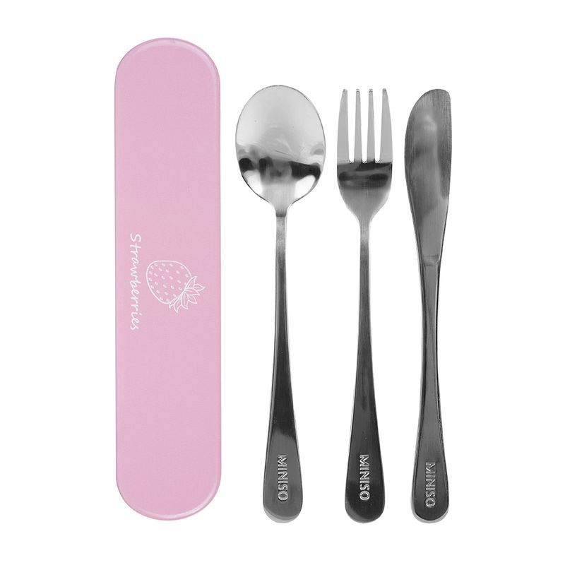 Kit-de-cubiertos-fruit-series-de-fresa-4-pzas-Miniso-1-7577