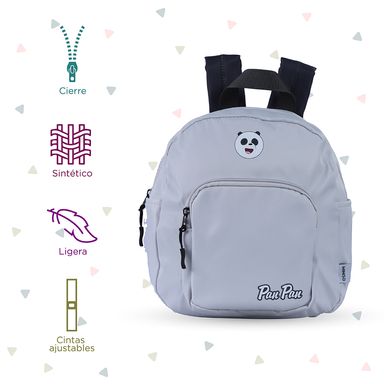 Mochila panda we bare bears 5.0 gris -  We Bare Bears