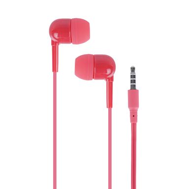 Audífono de cable con estuche en forma de cápsula rojo colorful -  Miniso