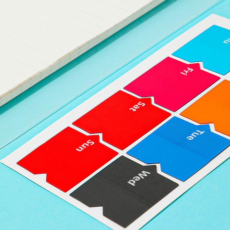 Notas-adhesivas-semanales-siete-colores-Miniso-4-3510