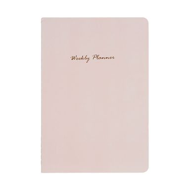 Cuaderno estampado con plan semanal rosa 32 hojas -  Miniso