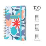 Libreta-con-espiral-A5-dazzling-world-banda-azul-claro-100-hojas-Miniso-3-6894