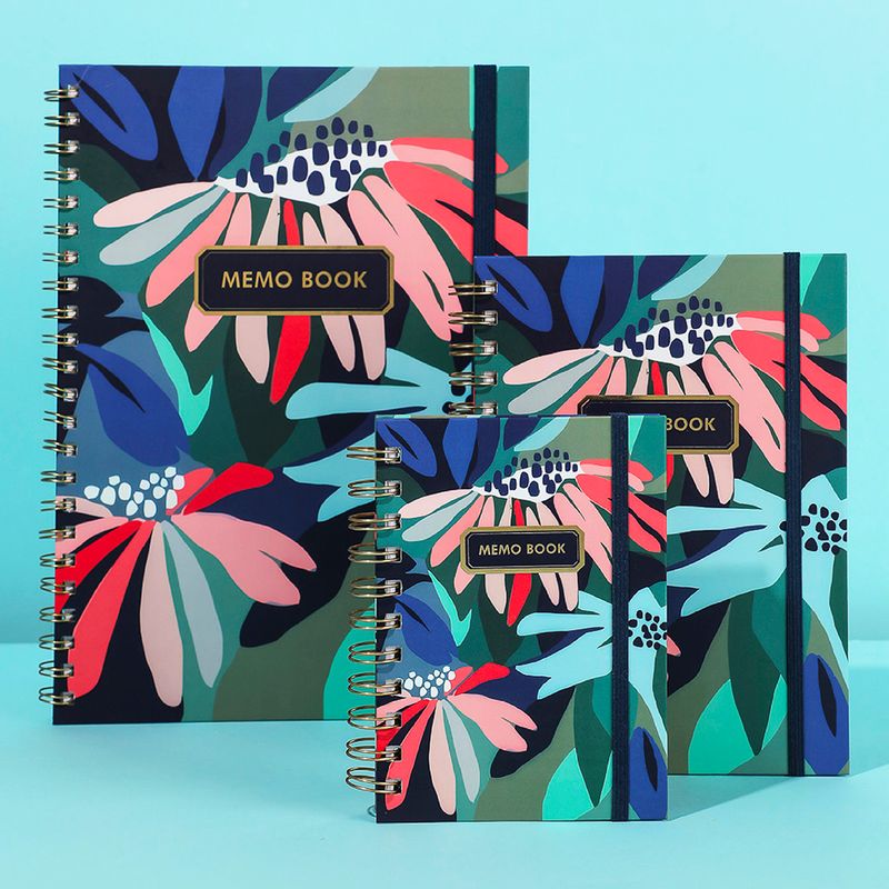 Libreta-con-espiral-A6-dazzling-world-banda-azul-obscuro-90-hojas-Miniso-5-6892