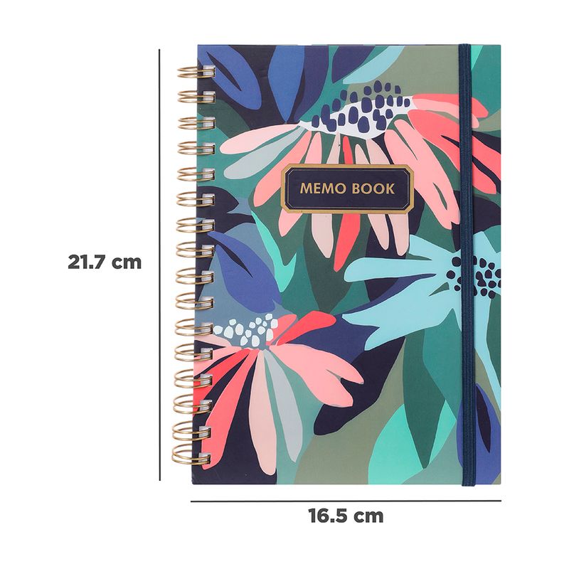 Libreta-con-espiral-A6-dazzling-world-banda-azul-obscuro-90-hojas-Miniso-7-6892