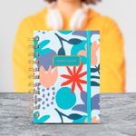 Libreta-con-espiral-A5-dazzling-world-banda-azul-claro-100-hojas-Miniso-6-6894