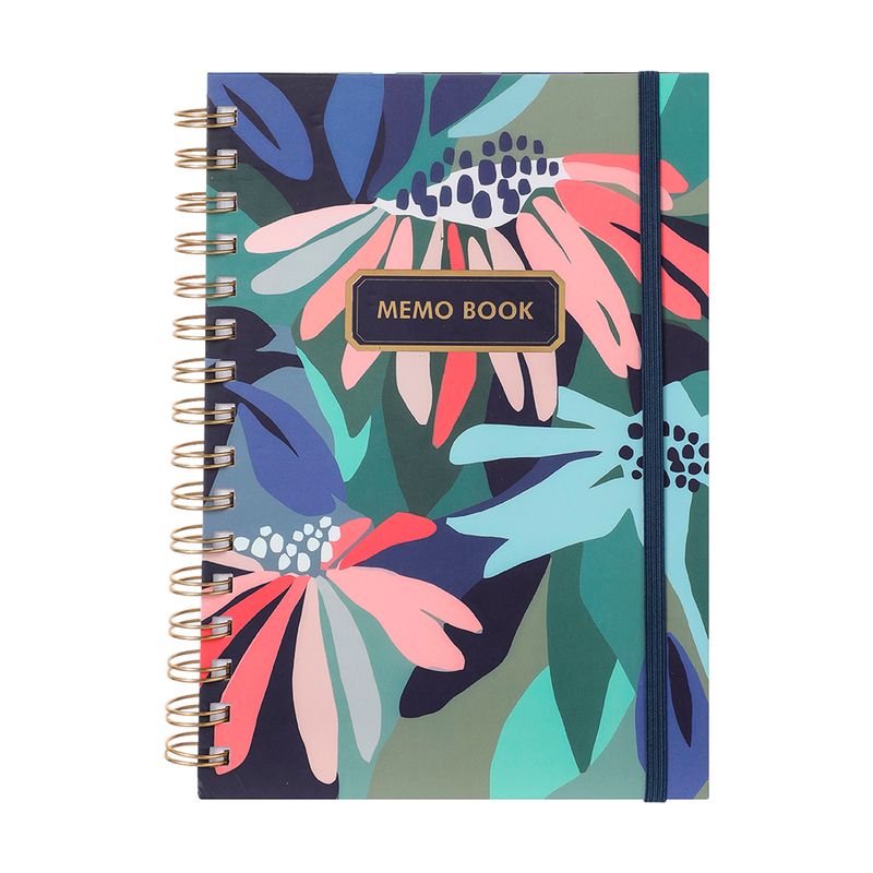 Libreta-con-espiral-A6-dazzling-world-banda-azul-obscuro-90-hojas-Miniso-1-6892