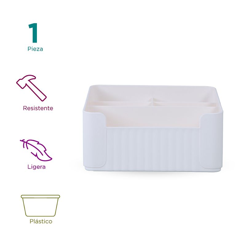 Organizador-de-almacenamiento-para-escritorio-con-secciones-divididas-gris-18-5-16-10cm-Miniso-3-10451