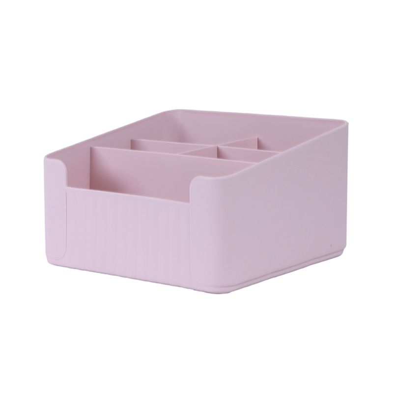 Organizador-de-almacenamiento-para-escritorio-con-secciones-divididas-rosa-18-5-16-10cm-Miniso-1-10450