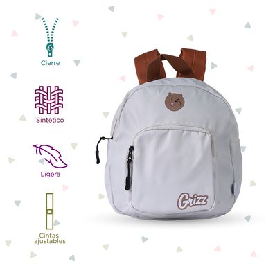 Mochila pardo we bare bears 5.0 beige -  We Bare Bears