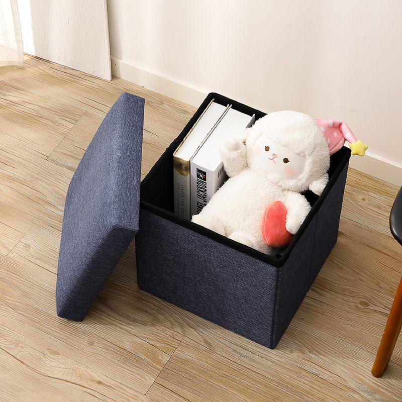 Taburete-de-almacenamiento-cuadrado-de-lino-azul-30-cm-Miniso-2-6282