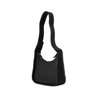 Bolsa de hombro con correa ajustable de color solido negro -  Miniso