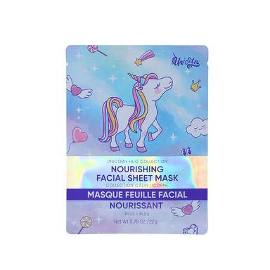 Mascarilla facial nutritiva (azul) unicorn hug collection  -  Miniso