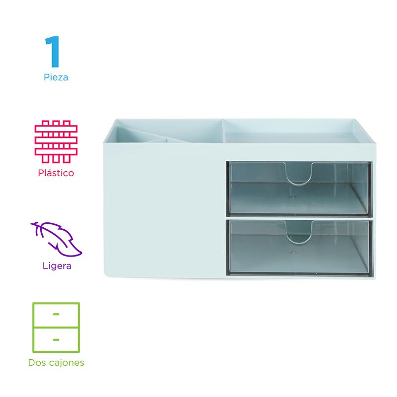 Caja-de-almacenamiento-de-dos-capas-con-cajones-multifuncional-verde-Miniso-3-3416