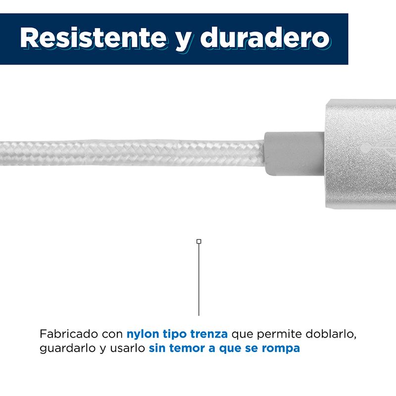 Cable-de-datos-tipo-c-trenzado-carcasa-de-aluminio-2m-3a-plateado-Miniso-6-3557