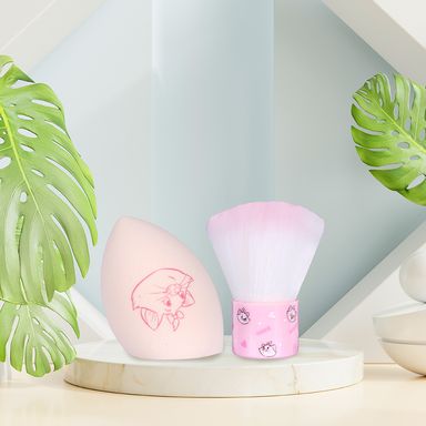 Brocha de maquillaje con esponja marie disney animal collection  -  Disney