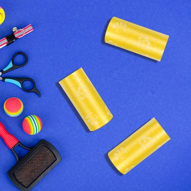 Bolsas para desechos de mascota degradables pet series 2.0 amarillo 4*20 pzas  - Miniso