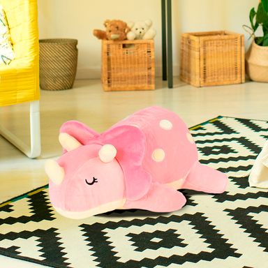 Peluche acostado de triceratops 36 cm -  Miniso