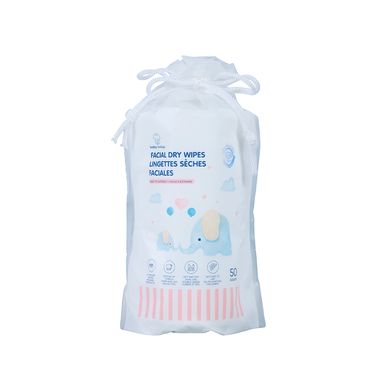 Toallitas secas portatiles extra gruesas 50 toallitas -  Miniso