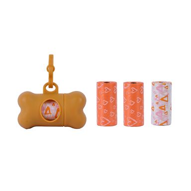 Accesorios para mascotas pet series 3.0 bolsas desechos mascotas degradables estuche 3x20 naranja -  Miniso