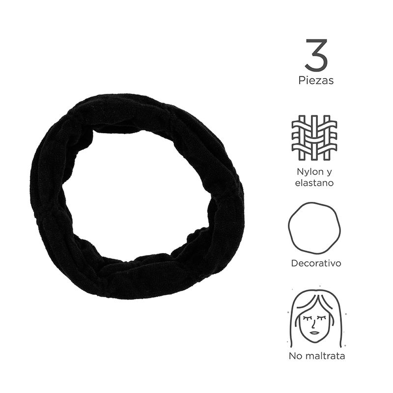 Paquete-de-ligas-para-el-cabello-suaves-negro-3-pzas-stripped-series-Miniso-3-6505